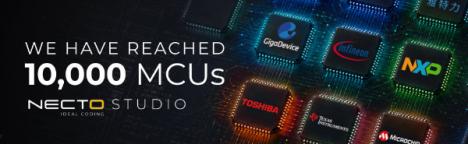 Necto Studio stöder hälften av alla MCU:er