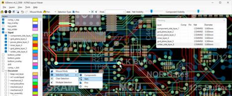 Visar var signalen går