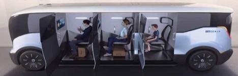 Delad robotaxi i egen kupé