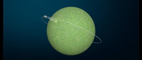 Riktad stråle från satellit utan antennarray