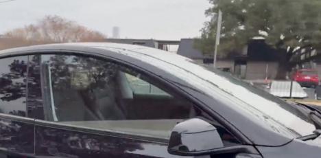 Två tomma Teslor väcker entusiasm